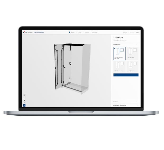 HAWA Concepta III configurator