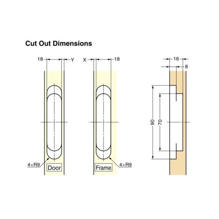 3-WAY ADJUSTABLE CONCEALED HINGE HES3D-90 3 3-WAY ADJUSTABLE CONCEALED HINGE HES3D-90 3