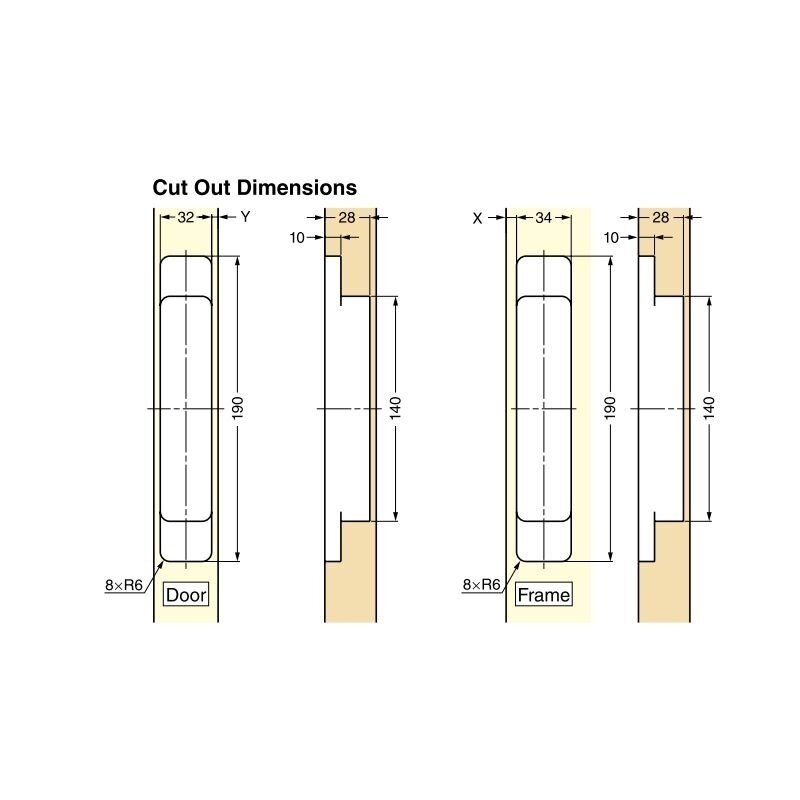 3-WAY ADJUSTABLE CONCEALED HINGE HES3D-E190 3 3-WAY ADJUSTABLE CONCEALED HINGE HES3D-E190 3