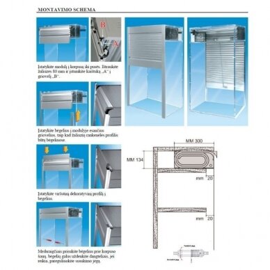 Aluminium furniture roller shutters „BOXMILANO 2140“, color anthracite 1
