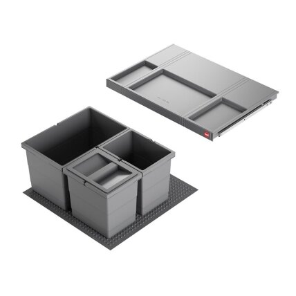Waste bin Allegro 220, H-270mm, 3 or 4 bins 1