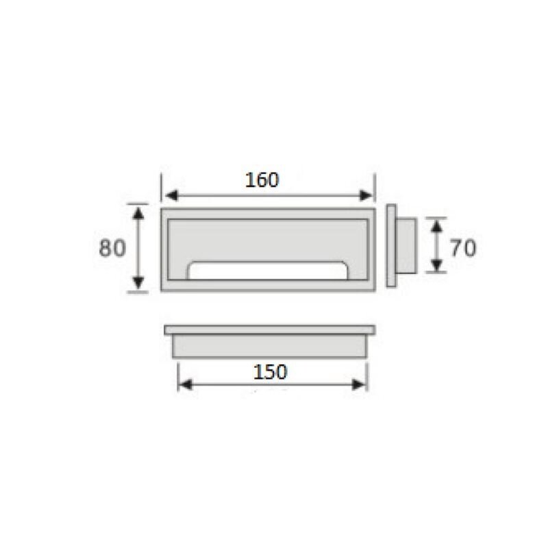 Gniazdo aluminiowe do okablowania TT.80160.AL 1 Gniazdo aluminiowe do okablowania TT.80160.AL 1
