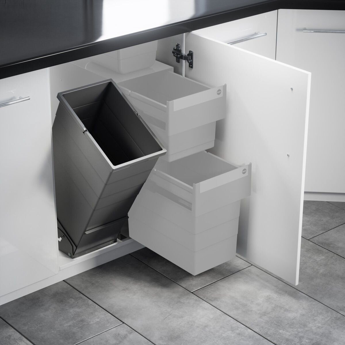 Tilting waste bin KippBox 35 Tilting waste bin KippBox 35