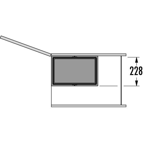 Tilting waste bin KippBox 35 3 Tilting waste bin KippBox 35 3