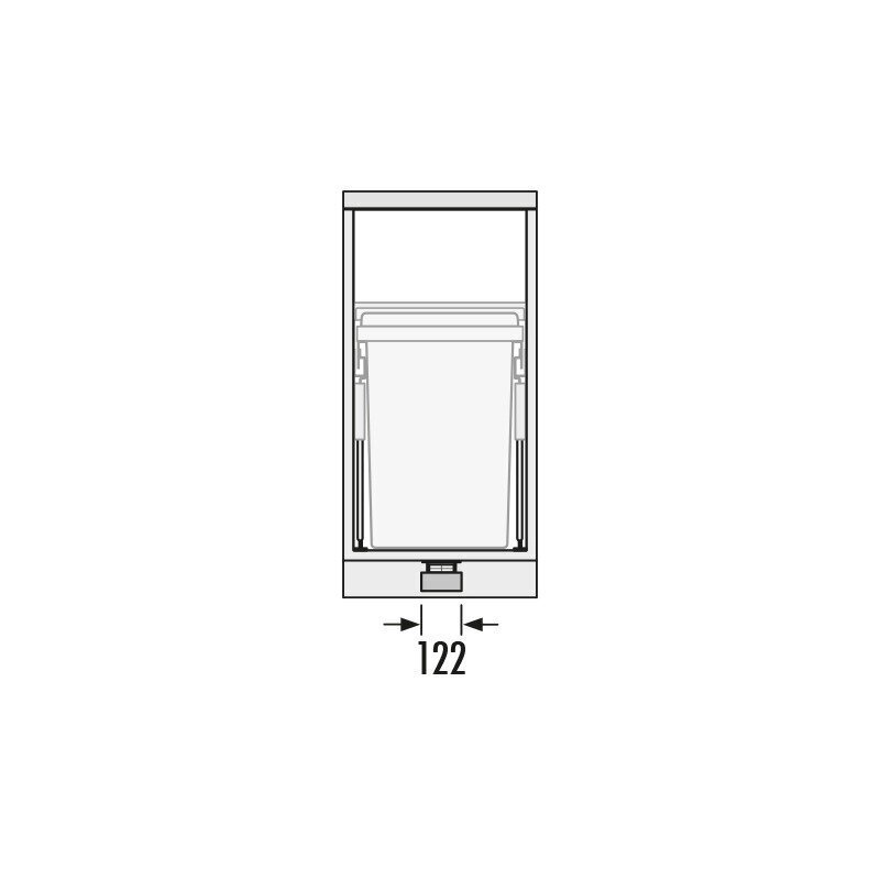 Foot pedal for mechanical door-opening for Hailo recycling-system 3 Foot pedal for mechanical door-opening for Hailo recycling-system 3