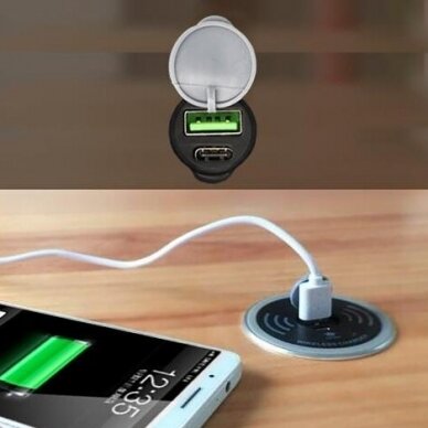 Wireless charger grommet 4