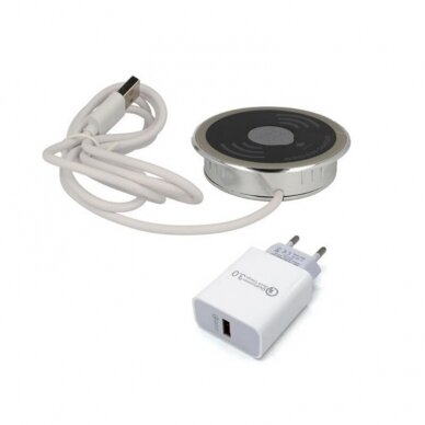Wireless charger grommet