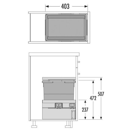 Waste bin Cargo Synchro 300 30 1