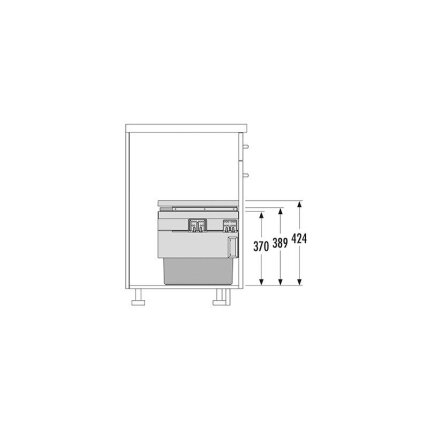 Waste bin Cargo Synchro 450 18/18 1 Waste bin Cargo Synchro 450 18/18 1