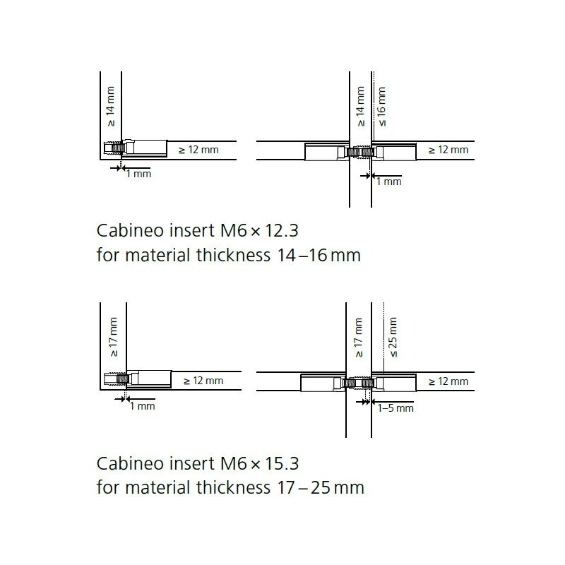 Cabineo M6 dowel 1 Cabineo M6 dowel 1