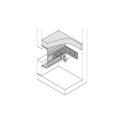 Side fixing bracket for the middle profile 1 Side fixing bracket for the middle profile 1