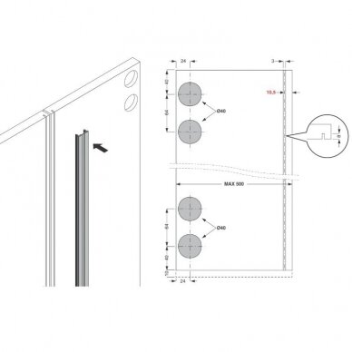 Система складных дверей PS11 4