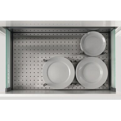 Stainless steel tray for plates