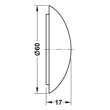 Настенный амортизатор для дверей, 60 мм 1