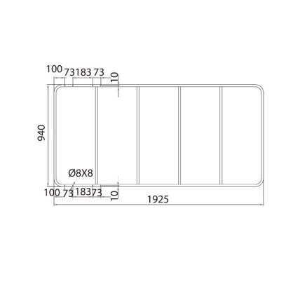 Set of gas spring bed lift up mechanisms with fixation 6