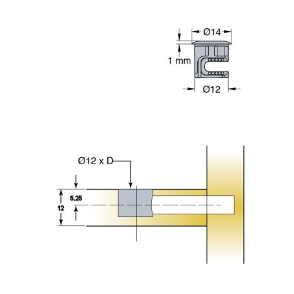 Эксцентрик TITUS Cam2000, Ø - 12 мм 1 Эксцентрик TITUS Cam2000, Ø - 12 мм 1