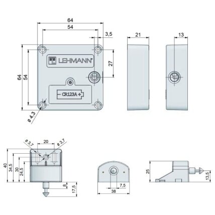 Electronic lock with integrated sensor CAPTURA 3