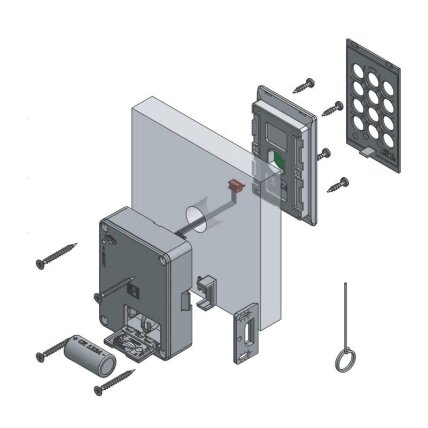 Electronic spring bolt lock M410 with keypad 1 Electronic spring bolt lock M410 with keypad 1