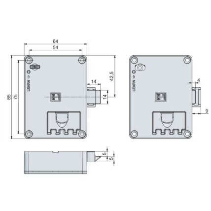Electronic spring bolt lock M410 with keypad 2 Electronic spring bolt lock M410 with keypad 2