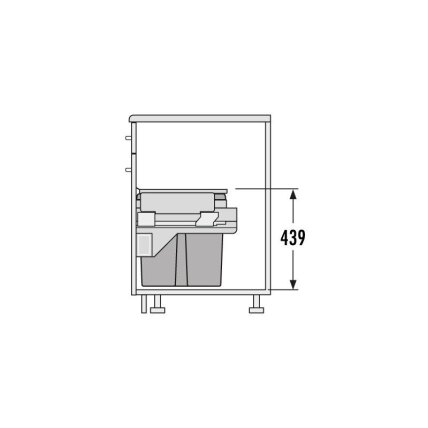 Euro Cargo S, для тумбочки 600 mm 15/15/30 1 Euro Cargo S, для тумбочки 600 mm 15/15/30 1