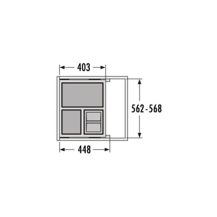Euro Cargo S, для тумбочки 600 mm 15/15/30 3 Euro Cargo S, для тумбочки 600 mm 15/15/30 3