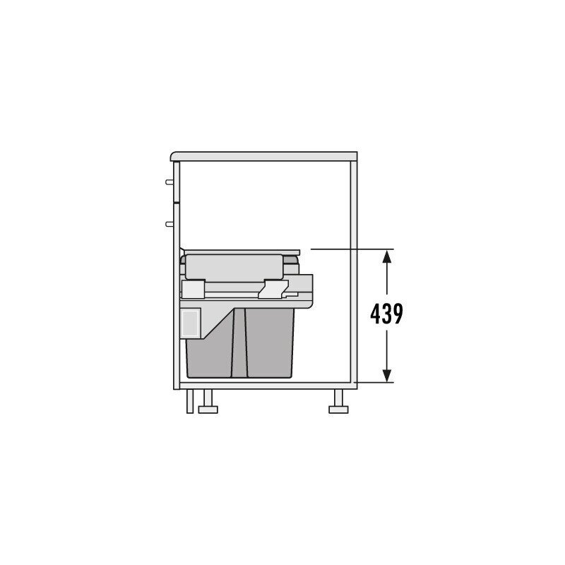 Euro Cargo S, для тумбочки 600 mm 15/15/30 1 Euro Cargo S, для тумбочки 600 mm 15/15/30 1