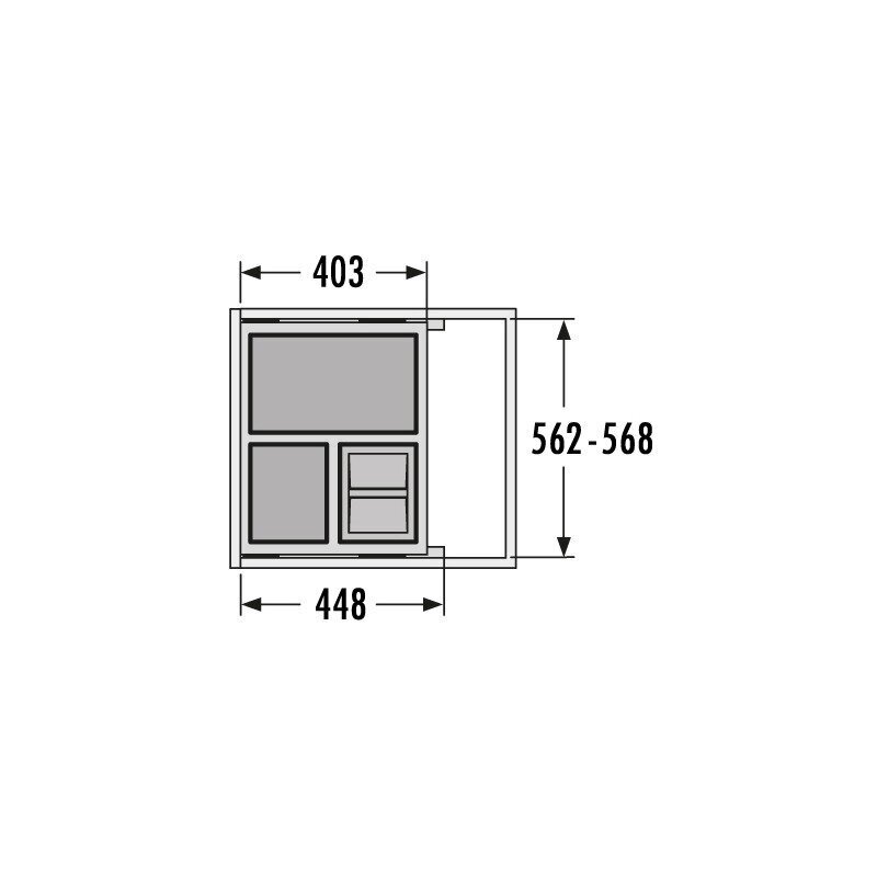 Euro Cargo S, для тумбочки 600 mm 15/15/30 3 Euro Cargo S, для тумбочки 600 mm 15/15/30 3