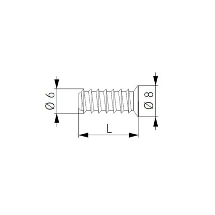 Grass euro wkręt 8x6x14,5 mm Grass euro wkręt 8x6x14,5 mm