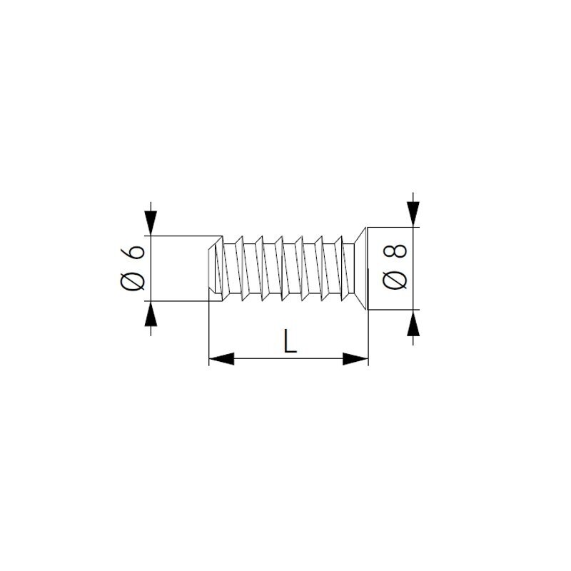 Grass euro wkręt 8x6x14,5 mm Grass euro wkręt 8x6x14,5 mm