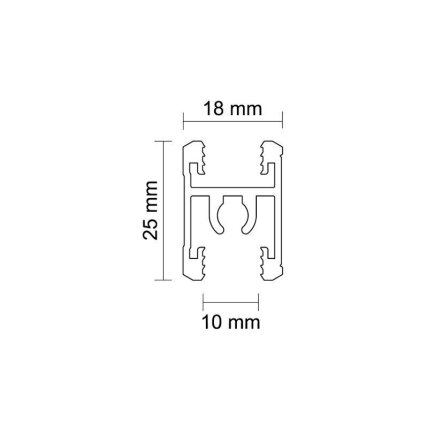 H shape profile for 10 mm systems 1 H shape profile for 10 mm systems 1