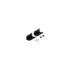 Connector clips, exterior connection to cabinet bottom, 2 pieces, plastic, black Connector clips, exterior connection to cabinet bottom, 2 pieces, plastic, black