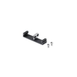 Connector bottom 110 mm, length 26 mm, for two pivot/slide-in doors (for installation in front of fixed plinth) Connector bottom 110 mm, length 26 mm, for two pivot/slide-in doors (for installation in front of fixed plinth)