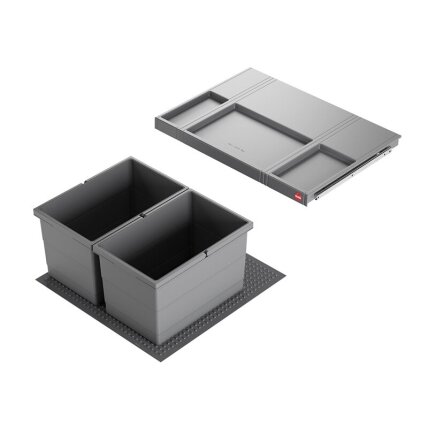 Waste bin Allegro 220, H-270mm, 3 or 4 bins 3
