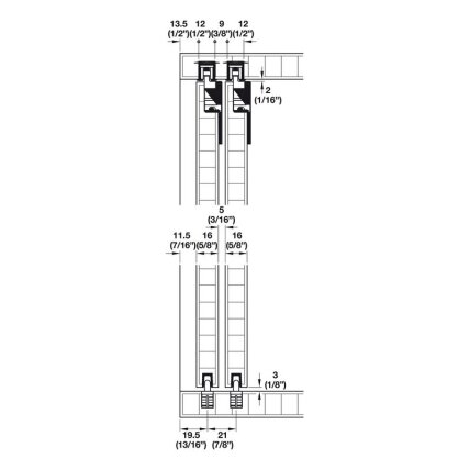 Sliding doors system "Hawa Clipo 15 SH IF" 2
