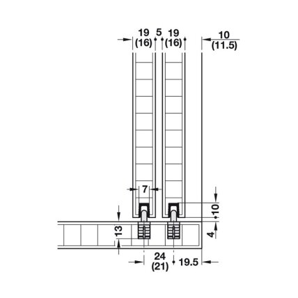 Sliding doors system "Hawa Clipo 15 SH IF" 5