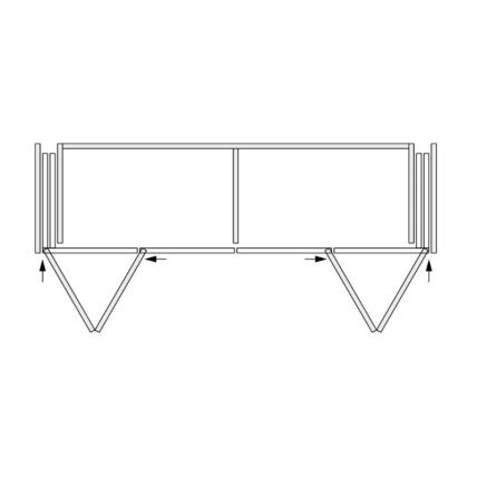Sulankstomų nuo paspaudimo įvažiuojančių durų sistema "Folding Concepta III PUSH" 4 durims 3 Sulankstomų nuo paspaudimo įvažiuojančių durų sistema "Folding Concepta III PUSH" 4 durims 3