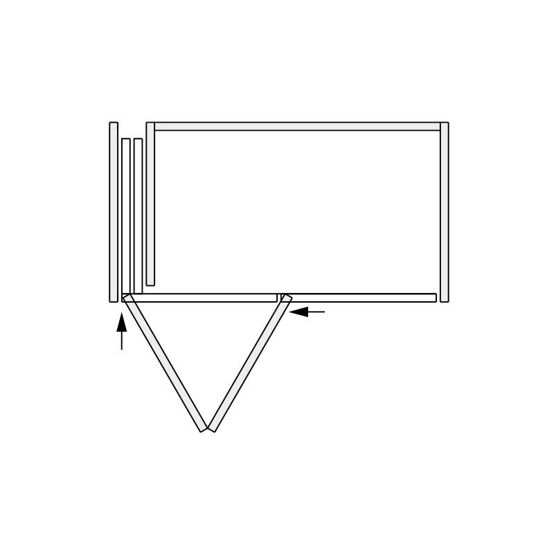 Składany system drzwi składanych HAWA "Folding Concepta III PUSH" do szaf 2-drzwiowych 5 Składany system drzwi składanych HAWA "Folding Concepta III PUSH" do szaf 2-drzwiowych 5