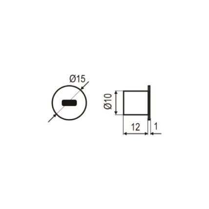 IR proximity sensor switch, recessed mounted 1 IR proximity sensor switch, recessed mounted 1