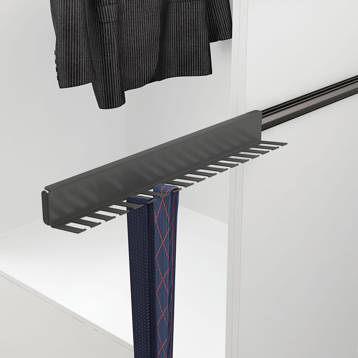 Pull-out tie holder 1
