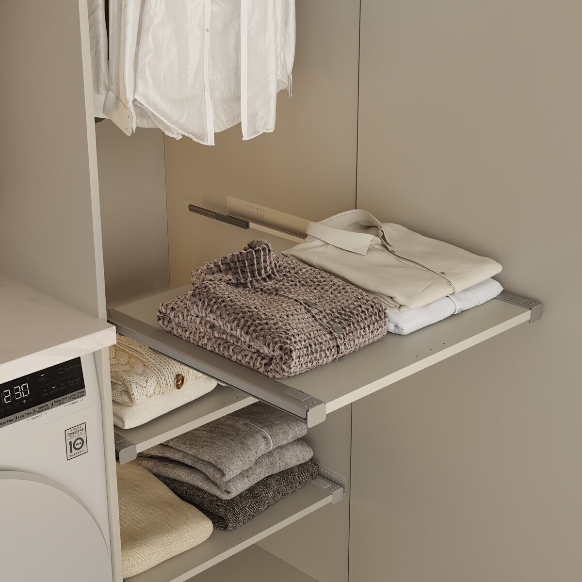 Pull-out shelf set