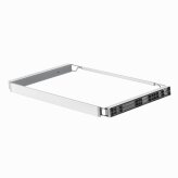 Frame with full extension ball bearing runners with softstop