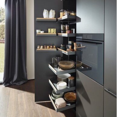 Pull-out shelf system for high cabinets "PLENO MAXI PLUS" 9