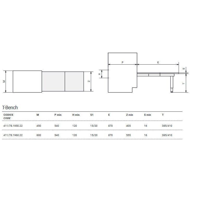 Выдвижная скамья "T-BENCH" 2 Выдвижная скамья "T-BENCH" 2