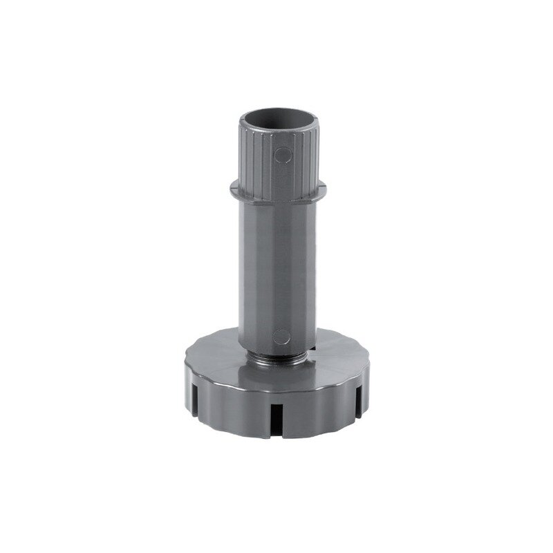 Plastic kitchen leg with separate fixing socket, 28 mm, base diameter - 70 mm Plastic kitchen leg with separate fixing socket, 28 mm, base diameter - 70 mm