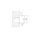 Zamac dowel 15X13 mm for fitting ROSTRO Zamac dowel 15X13 mm for fitting ROSTRO