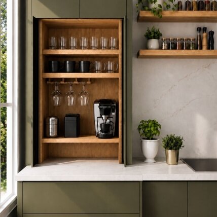 PB15 MINI – compact pocket door system for smaller cabinets