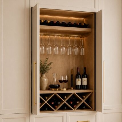 PB15 MINI – compact pocket door system for smaller cabinets 2