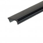 Black cover for LED profiles