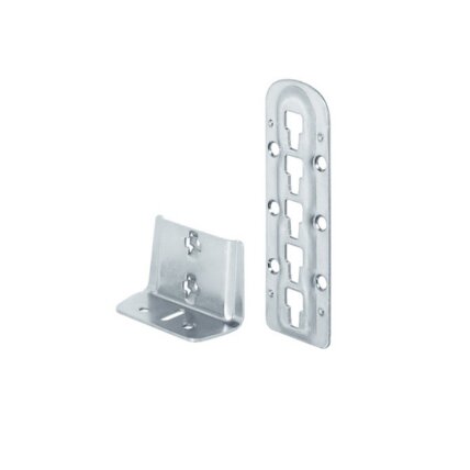 Bed connector for central-tie bar and slatted frame supports