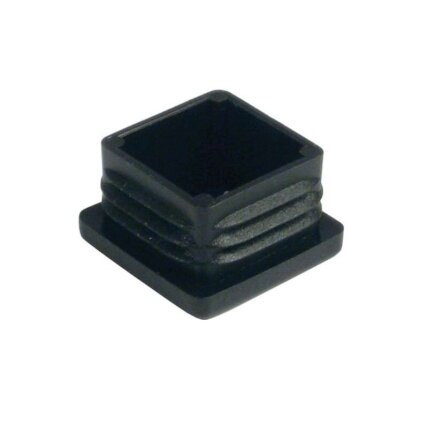 Square plug press fit into square tubes, 1.5-2 mm gauge Square plug press fit into square tubes, 1.5-2 mm gauge